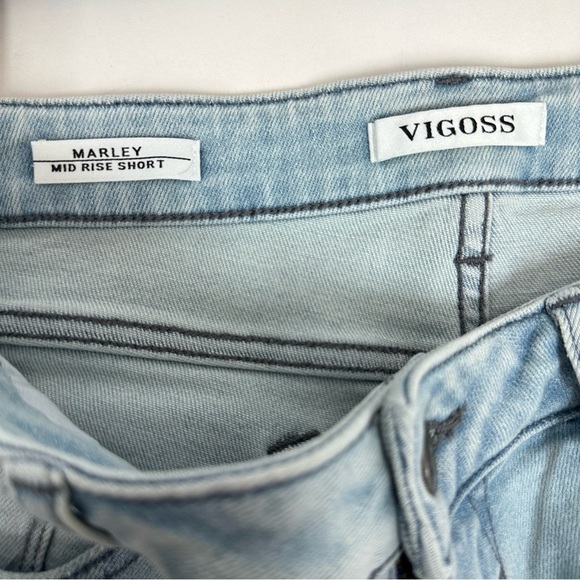 VIGOSS Marley Mid Rise Short Light Wash Stitch Fix Cut Off Jean Shorts S… - Picture 7 of 12